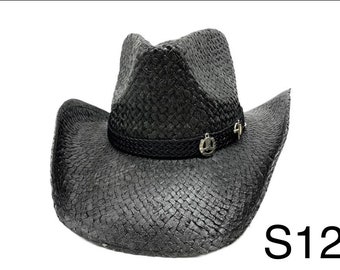 Classic Summer Cowboy Hat - Paper Straw Cowboy Hat Lightweight & Stylish  Perfect for Outdoor Events, Festivals Unisex Fashion Accessory