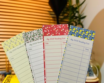 My 2026 Reading List Bookmarks