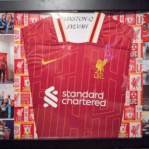 Premier League Shirt Frame - ANY TEAM - Premium Canvas with Collage