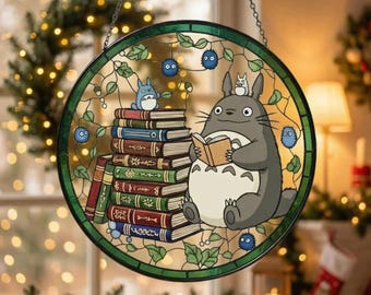 Atrapasueños de Totoro: Arte de fan de animación japonesa, hecho a mano