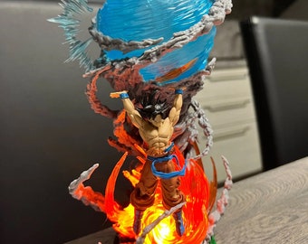 25cm Goku anime figure Super genki bomb luminous DBZ Figurene Statue