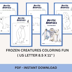 Arctic Book Printable, Toddler Learning Binder, Preschool Activities, Homeschool Resources, Montessori Materials, Kids Quiet Book, Digital