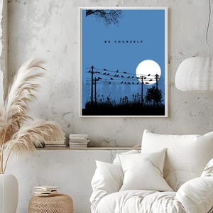 Printable Wall Art Prints, Be Yourself, Home Decor, Inspirational Quotes, Motivational Poster, Downloadable Digital Download
