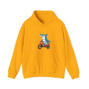 Shark Riding Bike Hoodie, Shark Sweater, Sharktastic Sweatshirt, Funny Shark Riding Bike Hoodie, Ocean Shirt