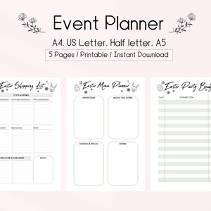 Paasdinerplanner | Menu, budget en checklist (afdrukbare pdf-set) afbeelding 3