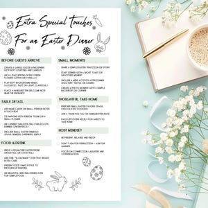 Paasdinerplanner | Menu, budget en checklist (afdrukbare pdf-set) afbeelding 5