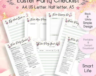 Paasfeestplanner | Checklist, budget, gastenlijst (digitale download)