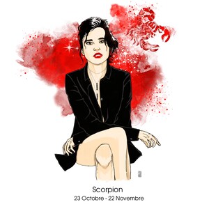 Scorpion carte numérique astral 2025, idéal pour écrans et usages digitaux mais de qualité  insuffisante pour impression papier