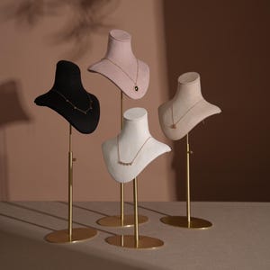 Necklace Bust Display Necklace Holder Mannequin Jewelry Stand Jewelry Display for Store Showcase Jewelry Event