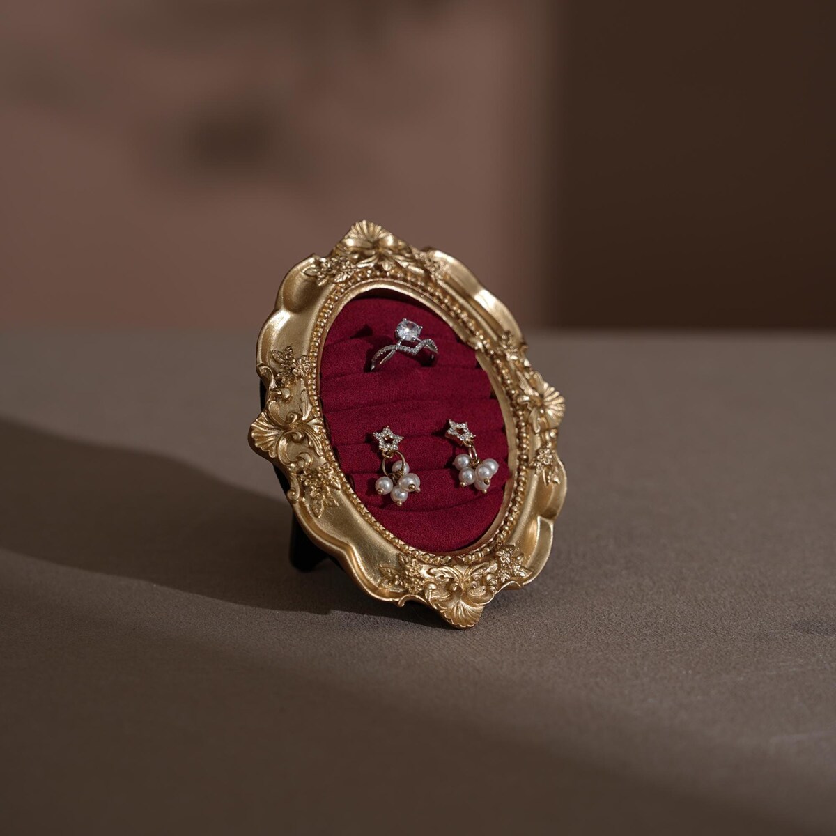 Gold Resin Ring Organizer: Baroque Style Jewelry Display Frame Gift for Her Engagement - Etsy