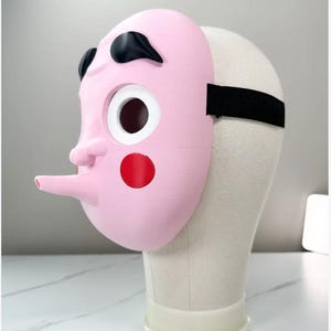 Maschera ispirata ai leggendari cacciatori di demoni • Stampata in 3D a colori • Con cinturino regolabile • Ideale per cosplay e decorazioni geek