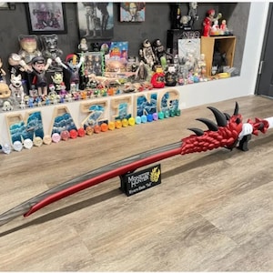 Monster Hunter Katana • Réplique de cosplay faite à la main • Cadeau d'épée décorative pour les collectionneurs et les fans de jeux vidéo