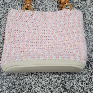handmade crocheted tote purse