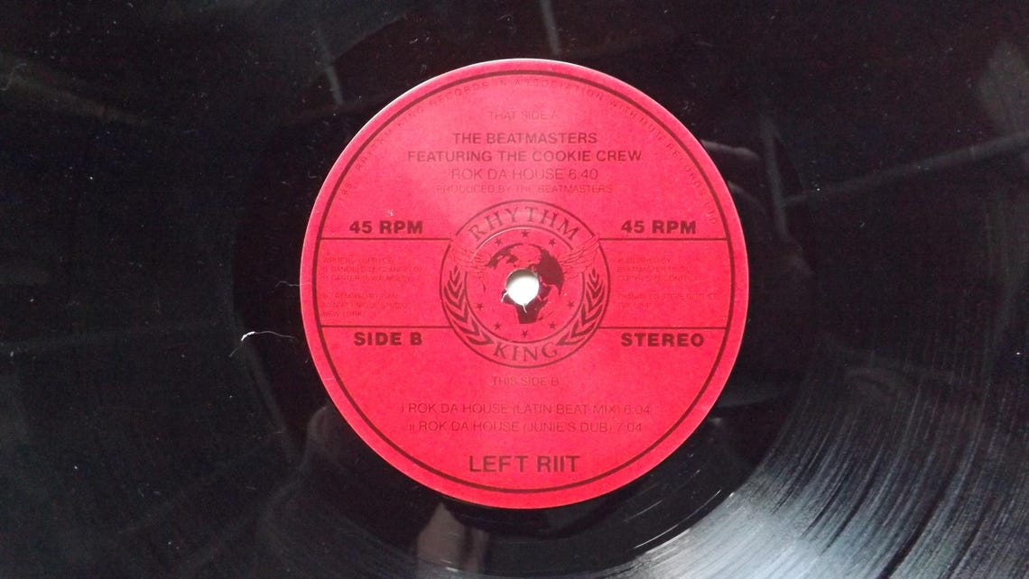 MAXI 45t. 12".   The BEATMASTERS.  Featuring The Cookie Crew. 1987.  (Hip House) ., Foto 4 von 4
