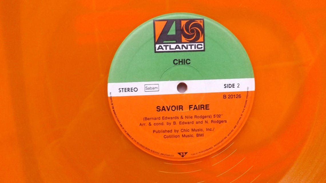 Maxi 45t. 12".   CHIC.  Le freak.   1978.  (Disco) .Vinyle Orange., foto 3 de 4