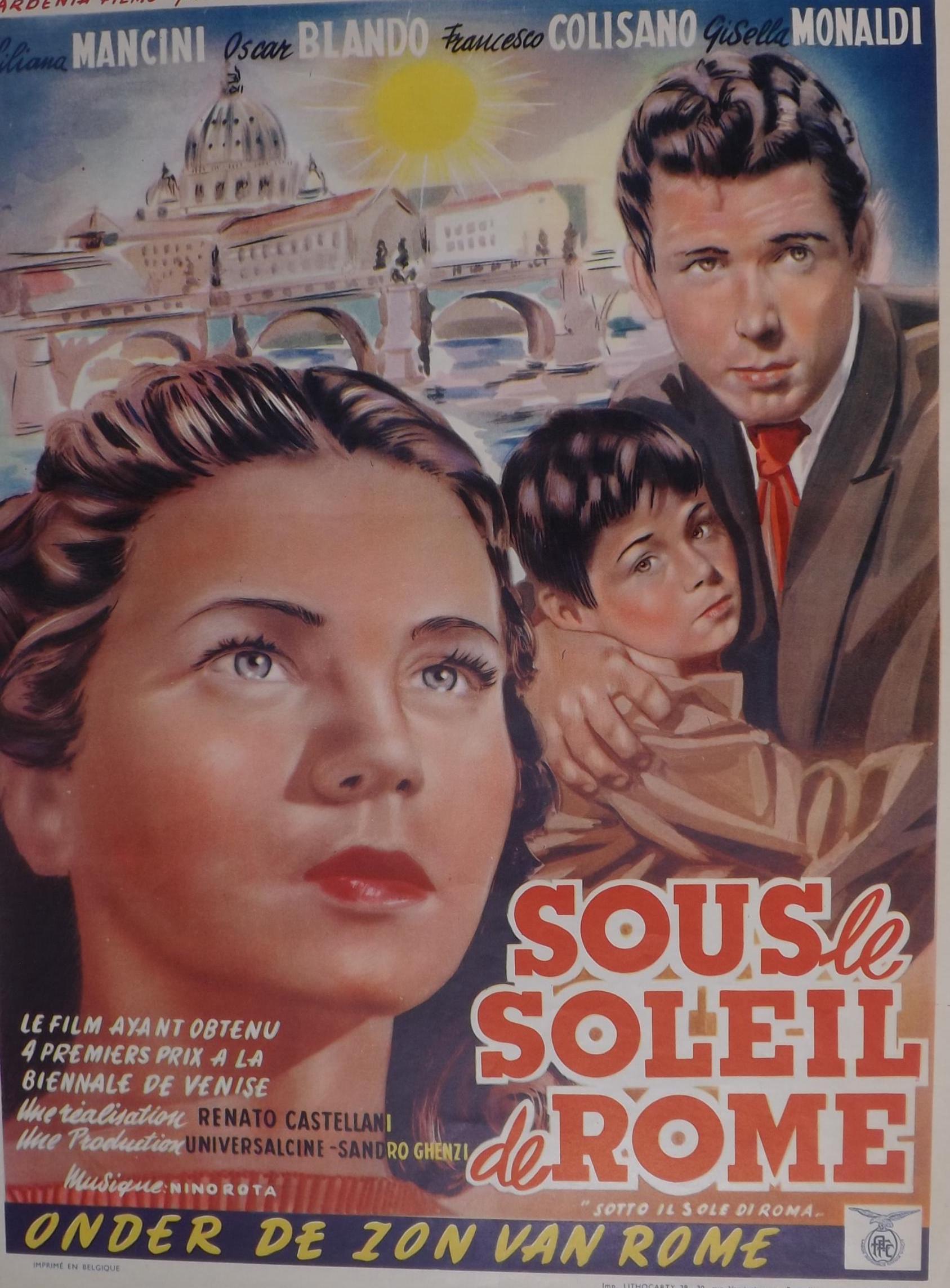 Cinema Original Poster. Under the Roman Sun. Liliane Nancini