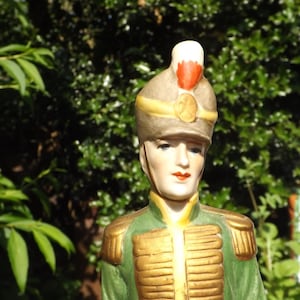 HUSSAR OFFICER. Magnificent Biscuit Porcelain Statuette of a Napoleonic Officer.