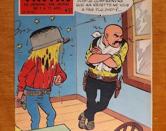 Rare TINTIN Magazine - Belgian Edition. 13th Year. Issue No. 37. 1958. Cover TIBET and GREG. (Expo 58)