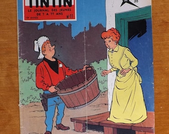 Rare TINTIN Magazine - Belgian Edition. 13th Year. Issue No. 11. 1958. Cover TIBET. (EXPO 58)