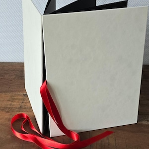 24x33cm 9,5x13 velvet concertina Accordion Album XXL High-End Premium Leporello Zig-Zag + satin ribbon perfect for HTV Vinyl and acryl
