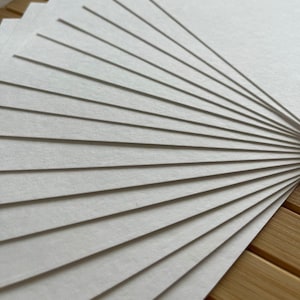 10枚の白紙ポストカード 10.5 x 14.8 cm 400g Hahnemühleオリジナルアーティストペーパー PPカードボード 明るい白 裏地なし 酸性フリー 経年劣化なし バルク 画像 7