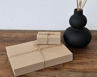 Stabiler Kraftkarton ATC ACEO DINA10 to DINA7 Recycling Naturkarton Natronkarton Kreativkarton nachhaltig wunderschöne Haptik 300g