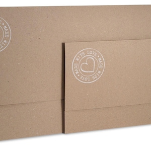 Borsa protettiva per foto 20 x 30 cm DINA4 in cartone kraft marrone, cartella portafoto, copertina per stampe fotografiche, copertina per stampe fotografiche, cartella portafoto, stampa vintage