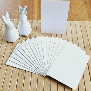 10 blanko Postkarten 10,5x14,8cm 400g Hahnemühle original Künstlerpapier PP-karton hellweiss unliniert säurefrei alterungsbeständig bulk