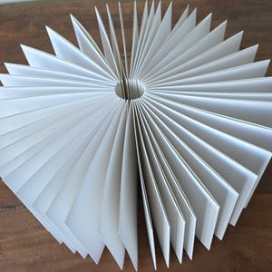 2-200 pages concertina album 12x12cm-33x33cm 4,7x4,7 - 13x13 leporello block leporello zig-zag folder folding book accordion album blanc