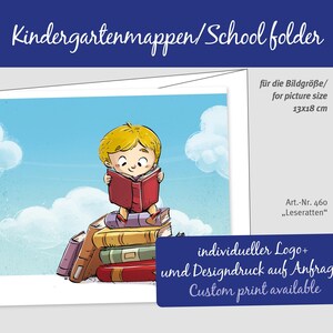 Passepartout school photo folder for photos 13x18cm portrait landscape sturdy cardboard kindergarten folder photo folder no plastic
