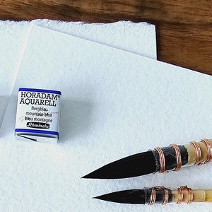 à partir de 10 cartes vierges ATC ACEO KAKAU Hahnemühle Aquarell original 600 g/m² Leonardo 100 % coton, papier d'artiste sans acide et résistant au vieillissement, en vrac