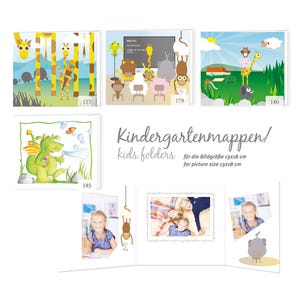 School photo folders Classic for 13x18 & 15x21 portrait landscape + bag sturdy cardboard kindergarten folder photo folder designs 03