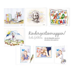 School photo folders Classic for 13x18 & 15x21 portrait landscape + bag sturdy cardboard kindergarten folder photo folder designs 01