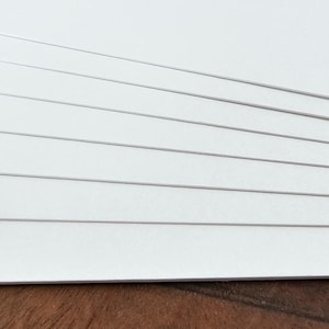 10枚の白紙ポストカード 10.5 x 14.8 cm 400g Hahnemühleオリジナルアーティストペーパー PPカードボード 明るい白 裏地なし 酸性フリー 経年劣化なし バルク 画像 4