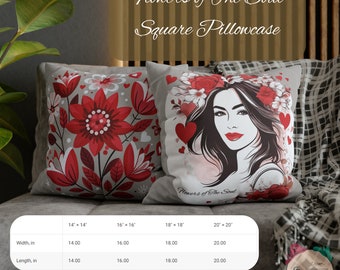 Flowers Decorative Pillow Case|Pink,Red Leaf Pillow Cover|Floral Cushion Case|HouseThrow Pillow Top|Homeliving Style Spring Trend Decor