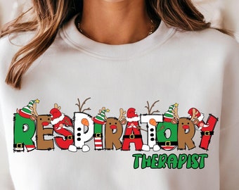 Terapista respiratorio rt Design maglietta di Natale Svg Png, Design maglietta di terapia respiratoria natalizia alla moda, Infermiere di Natale Love Life