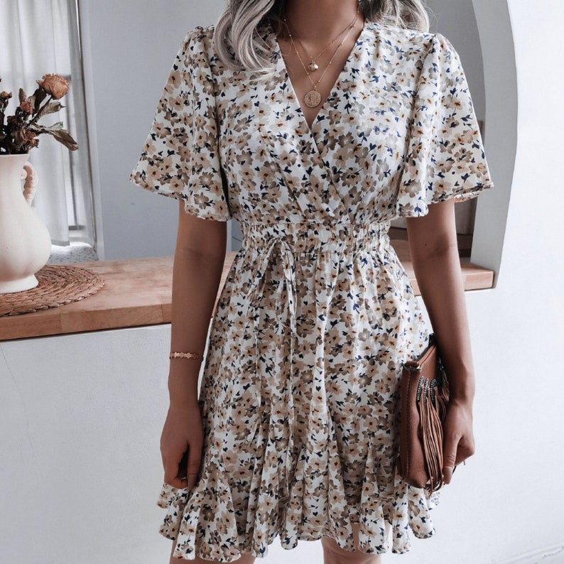 floral summer dress midi