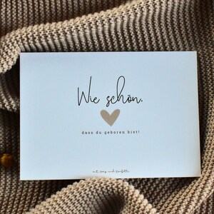 Postkarte "wie schön, dass du geboren bist" | Karte zur Geburt | Geburtstagskarte | Grußkarte