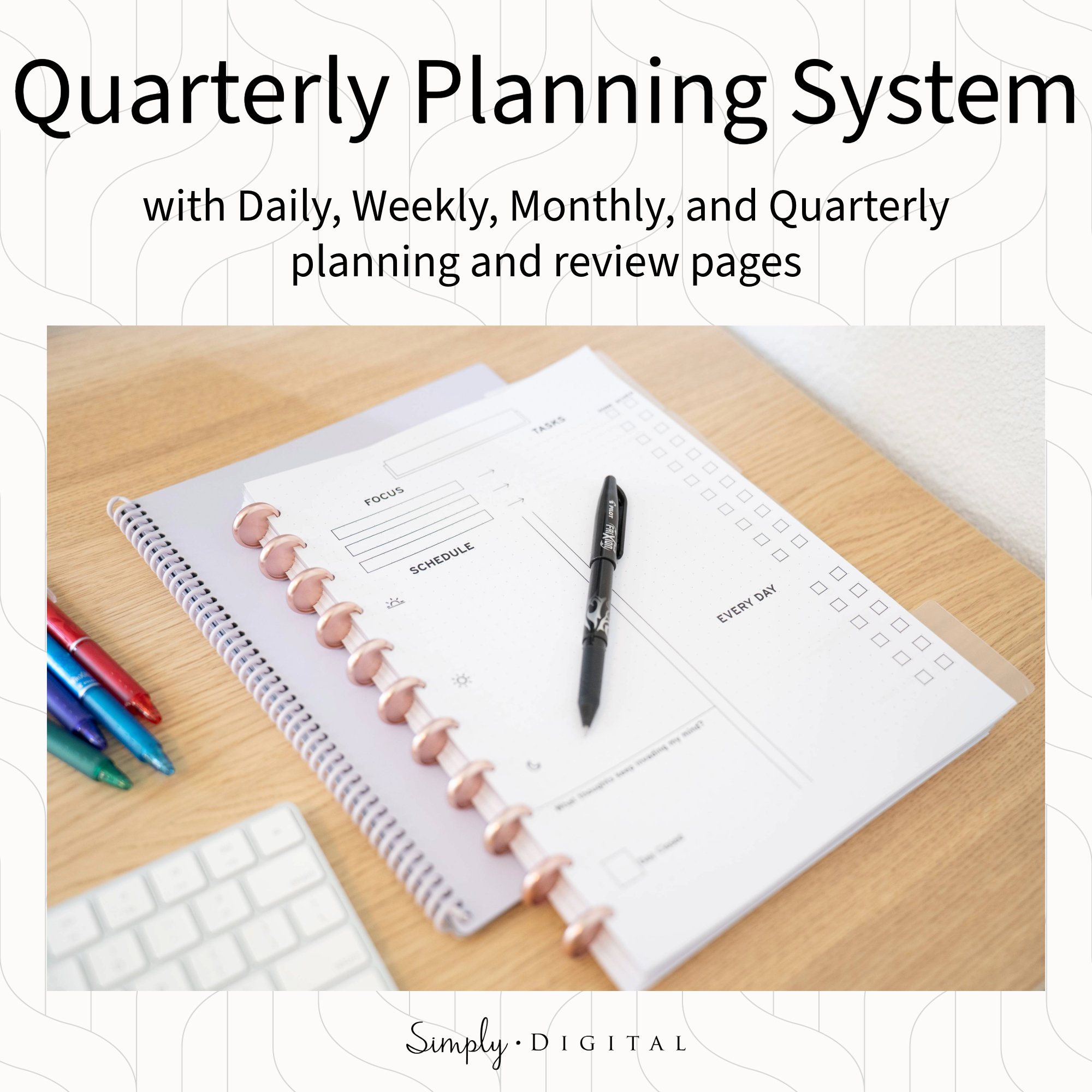 Planner Printable | Planning System With Daily, Weekly, Monthly ...