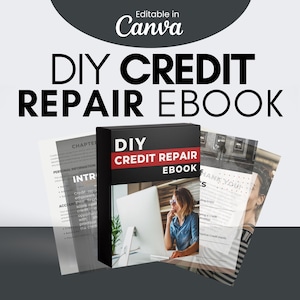 e-boek DIY-kredietreparatie | Doe-het-zelfkredietreparatie | gids voor kredietreparatie | DIY-tegoed | e-boekomslag kredietreparatie | kredietreparatie plr | creditcard