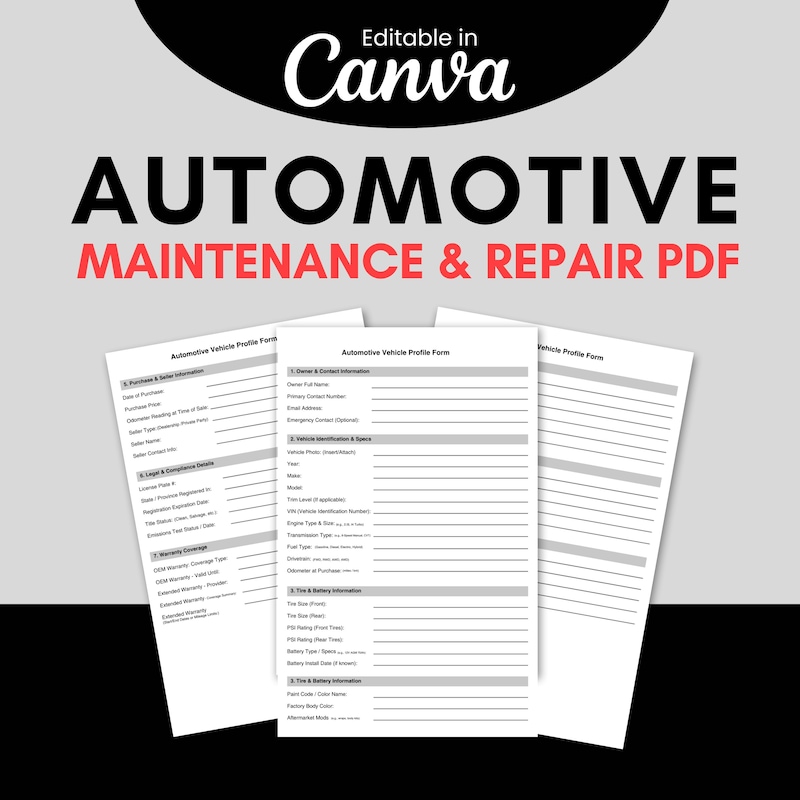 Auto Service Electrical Poster.pdf Automotive Repair Posters - Etsy