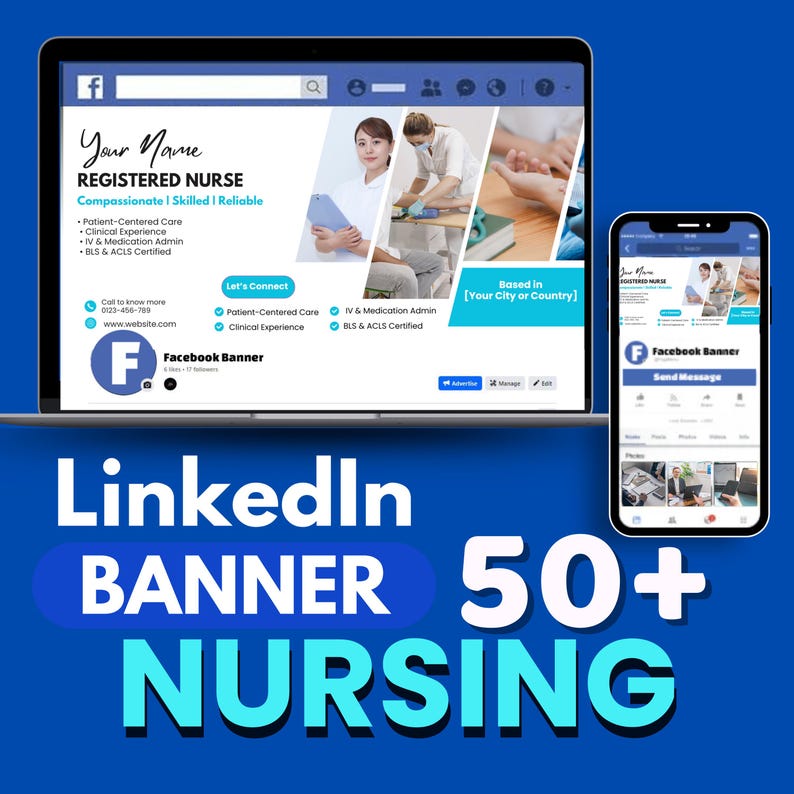 Nursing Linkedin Banner Templates: Professional Healthcare Design ...