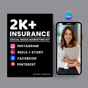 Insurance Flyer | Insurance Social Media Marketing Kit | Insurance Poster | Insurance Banner | insurance content | life insurance Instagram