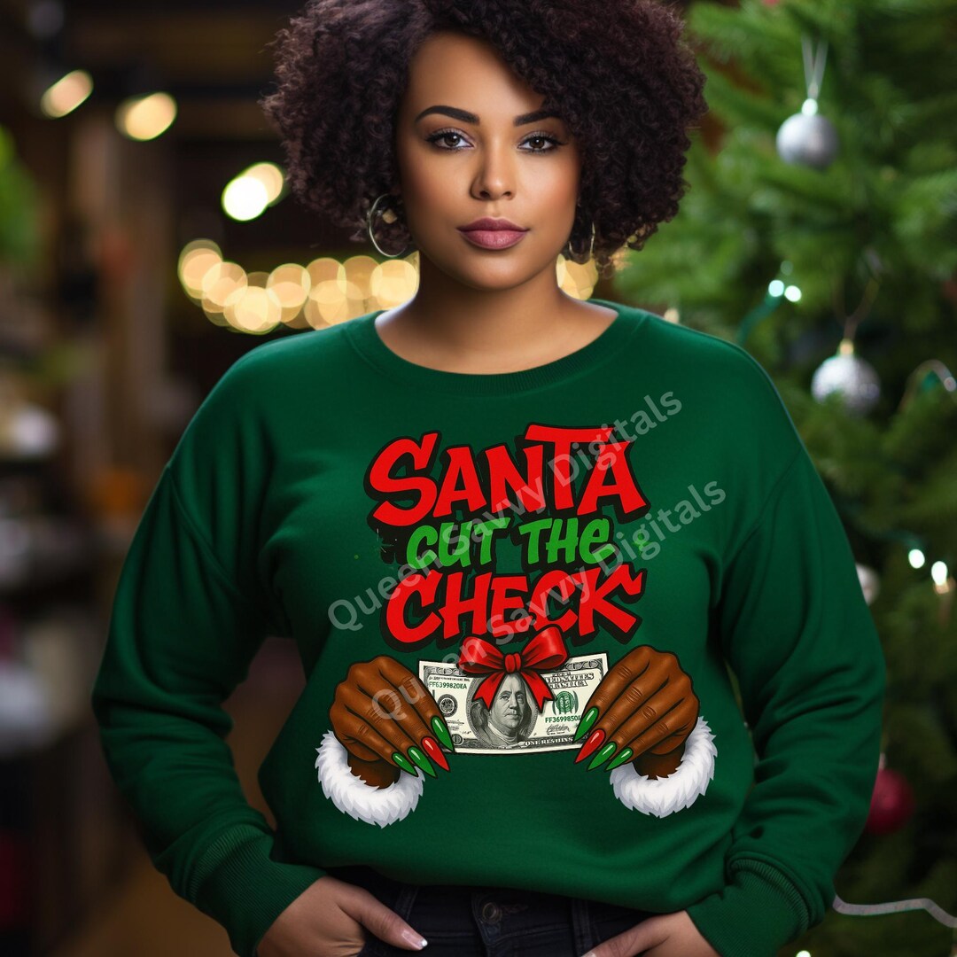 Santa Cut the CHECK!! - Etsy