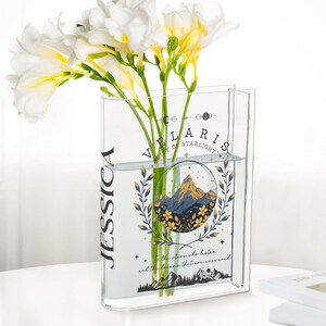 Velaris City of Starlight Acotar Book Vase, Thorns And Roses Court Of Dreams Merch, The Night Court gift for sjm lover, Library Bookish Gift