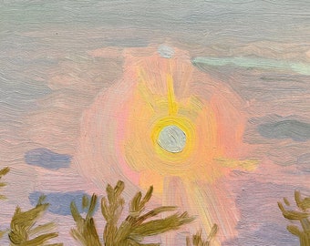 dawn haze - oil painting