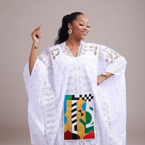 Gran boubou blanco Etsy Mexico