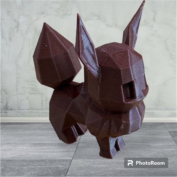 Eevee Low Poly Pokemon, bruin,  3D print