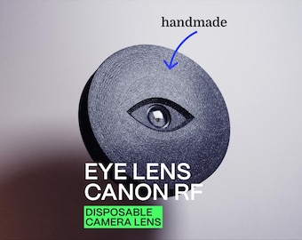 Monocle Lens for Canon RF: Handmade 28mm f/10, Recycled Disposable Camera Lens