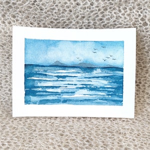 Dipinto originale ad acquerello (no stampa) 7,5x10cm